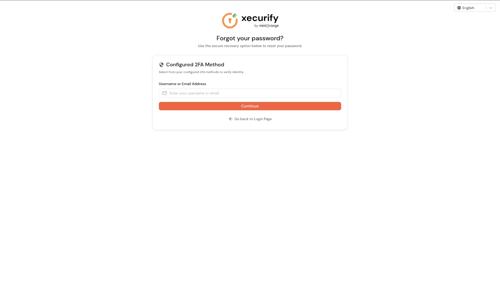 IDP product global setting: Configured 2FA