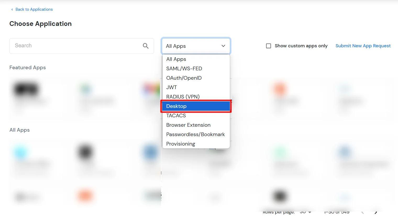 miniOrange Identity Platform Admin Handbook: Add Desktop app