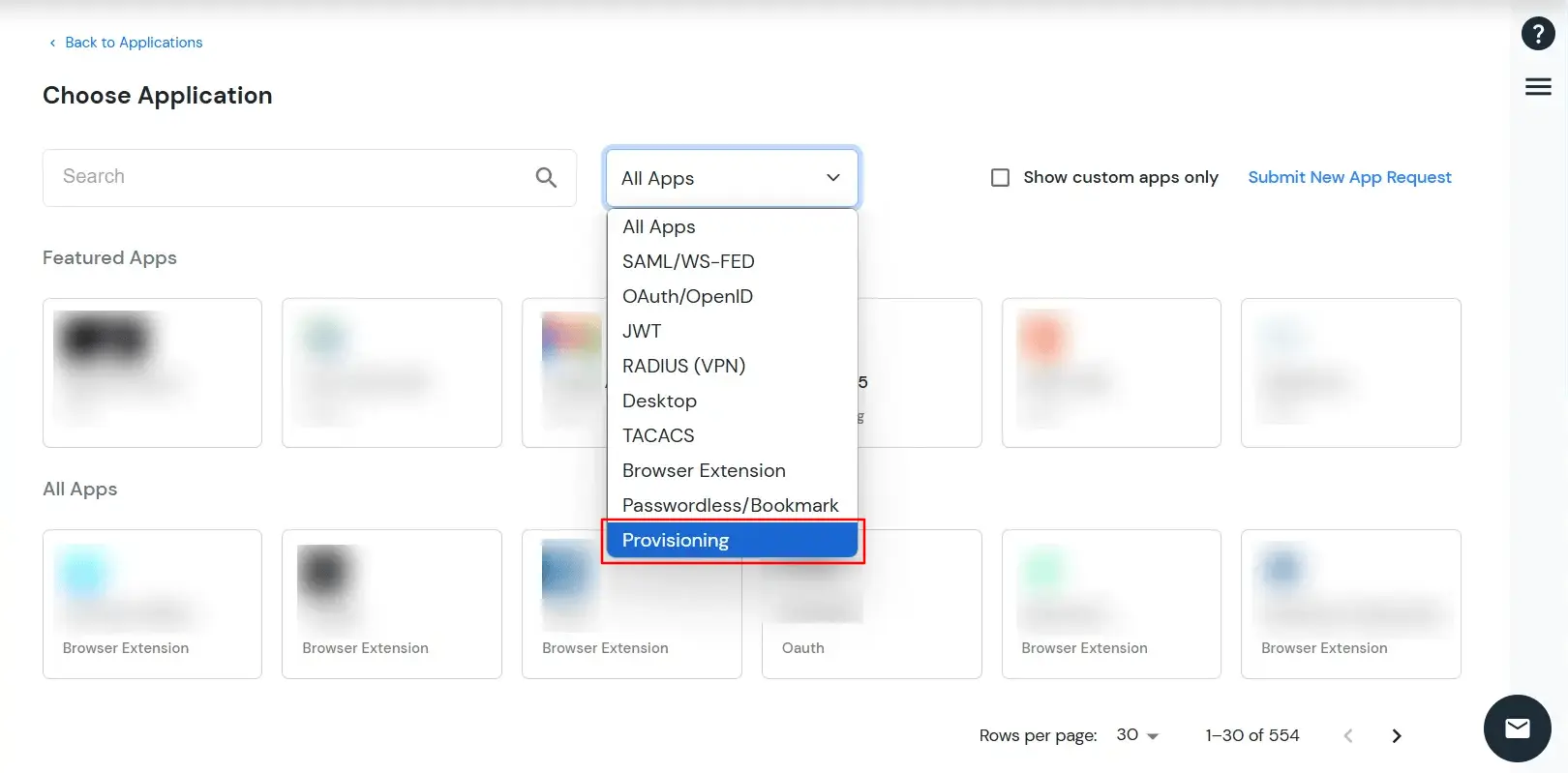 miniOrange Identity Platform Admin Handbook: Provisioning app type