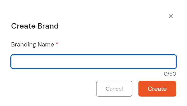 miniOrange Identity Platform Admin Handbook: Enter Brand Name