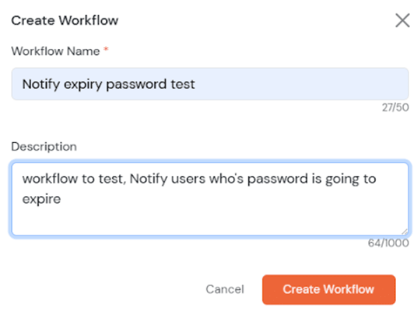 Enter Name Description in Admin Handbook