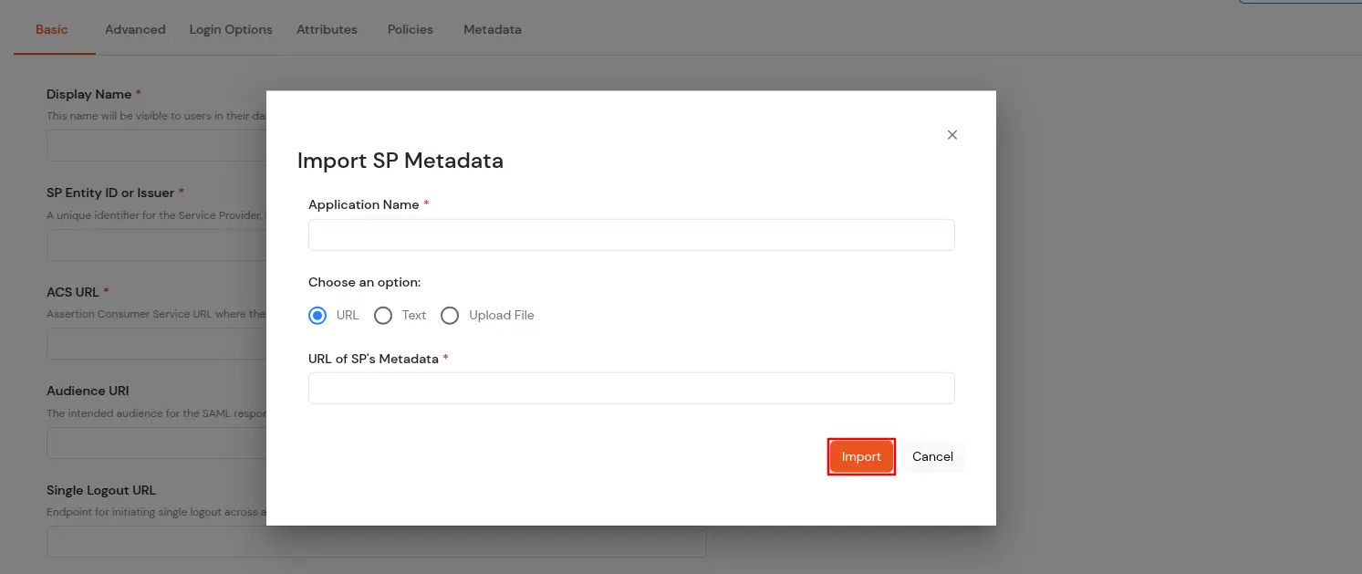miniOrange Identity Platform Admin Handbook: Import