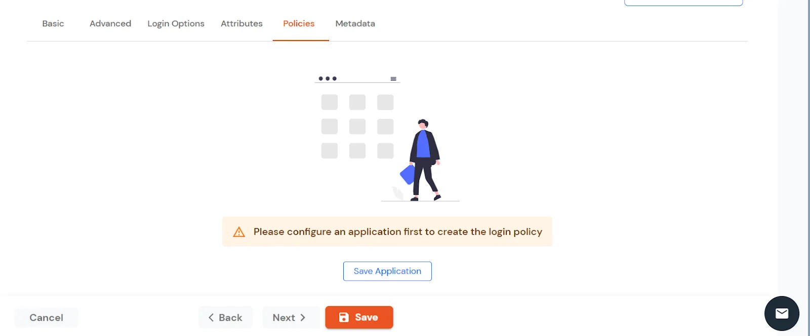 miniOrange Identity Platform Admin Handbook: Save the application in the Policies section