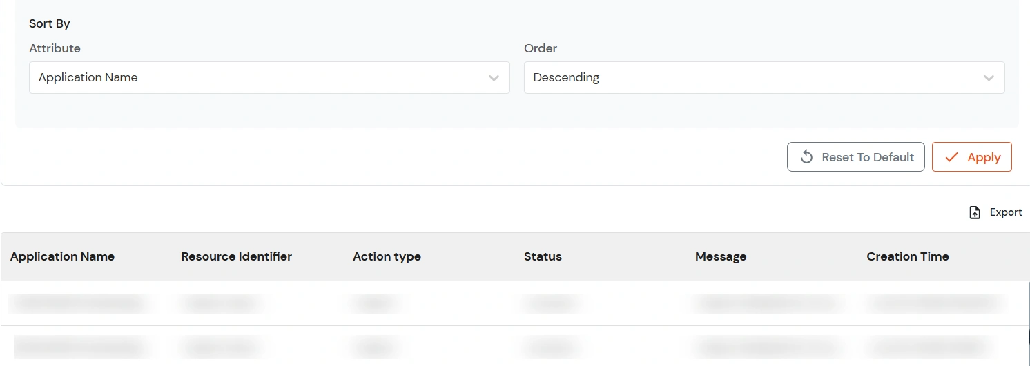 miniOrange Identity Platform Admin Handbook: Sorting