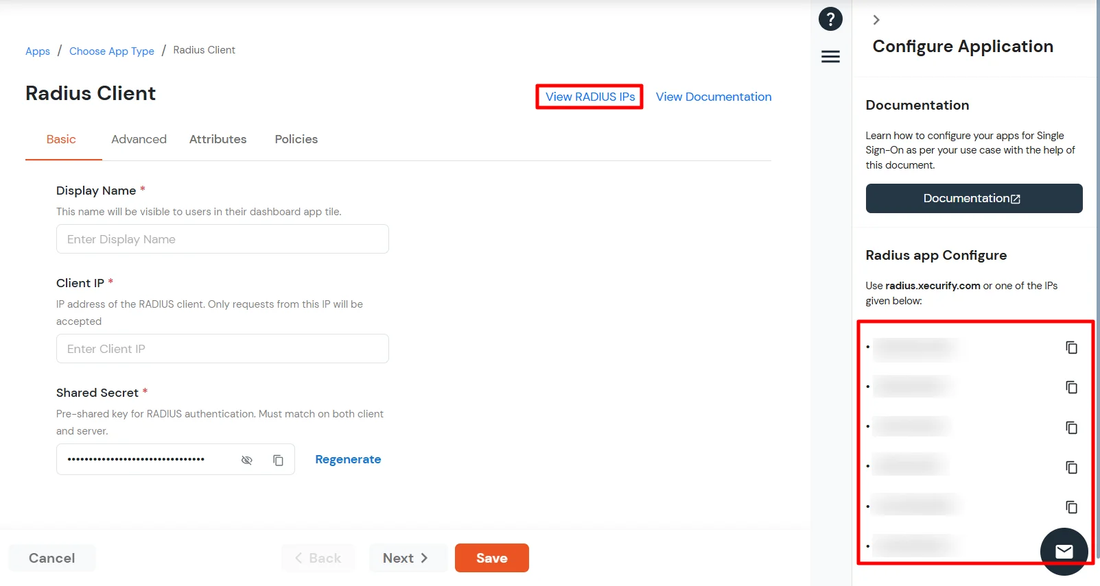 miniOrange Identity Platform Admin Handbook: Radius IPs
