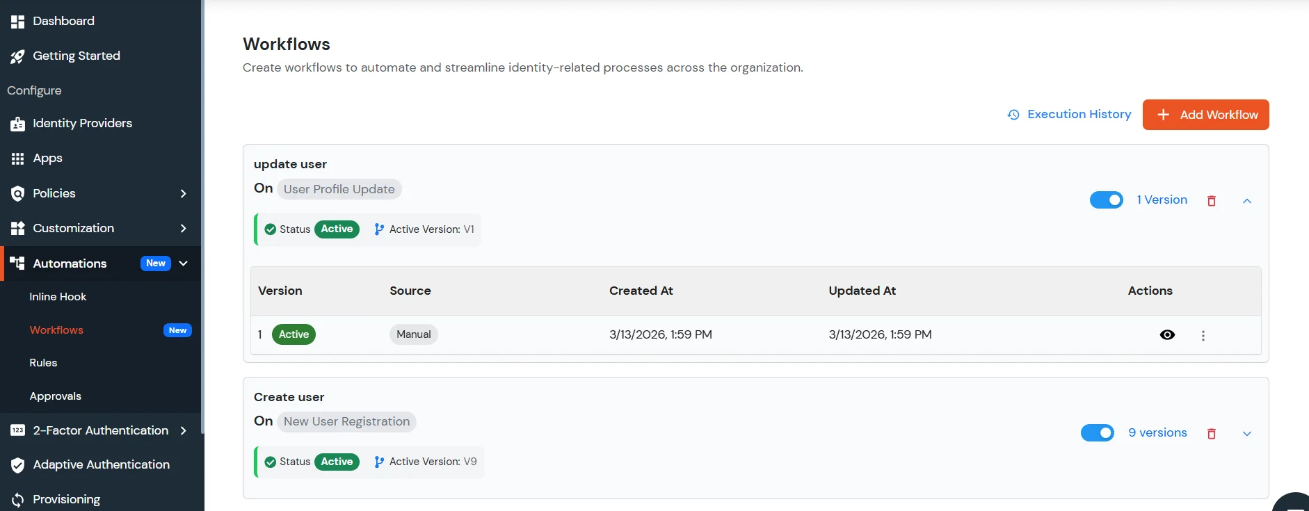 Save and Activate User Profile Update in Admin Handbook