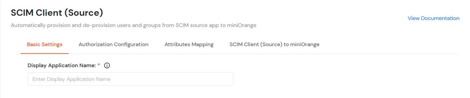 miniOrange Identity Platform Admin Handbook: Add Display Application Name