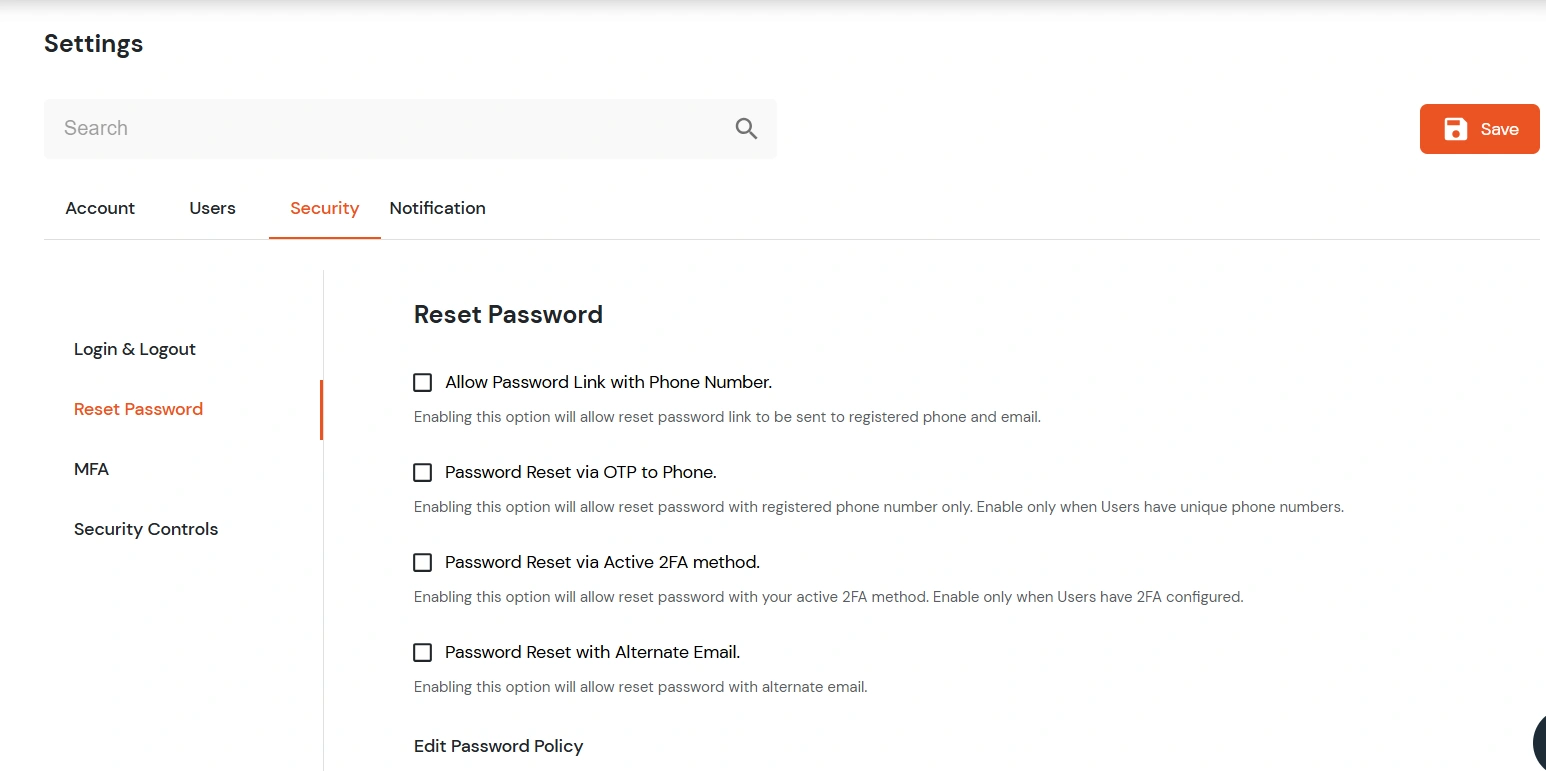 IDP product global setting