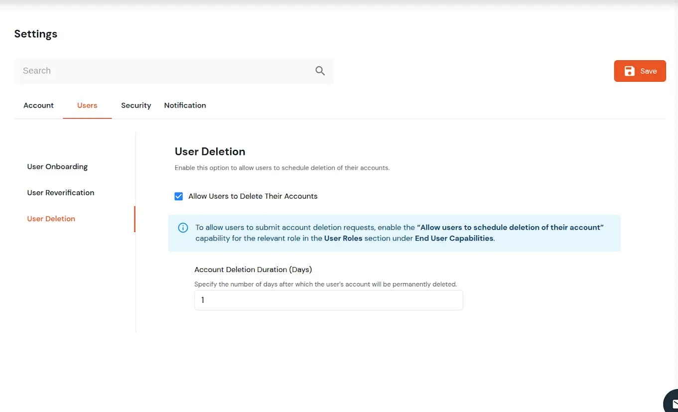 IDP product global setting
