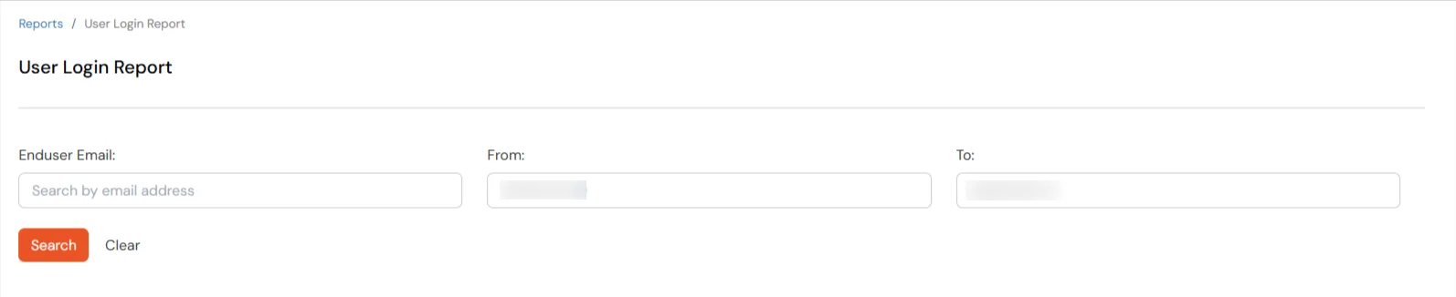 miniOrange Identity Platform Admin Handbook: User Login Report filters