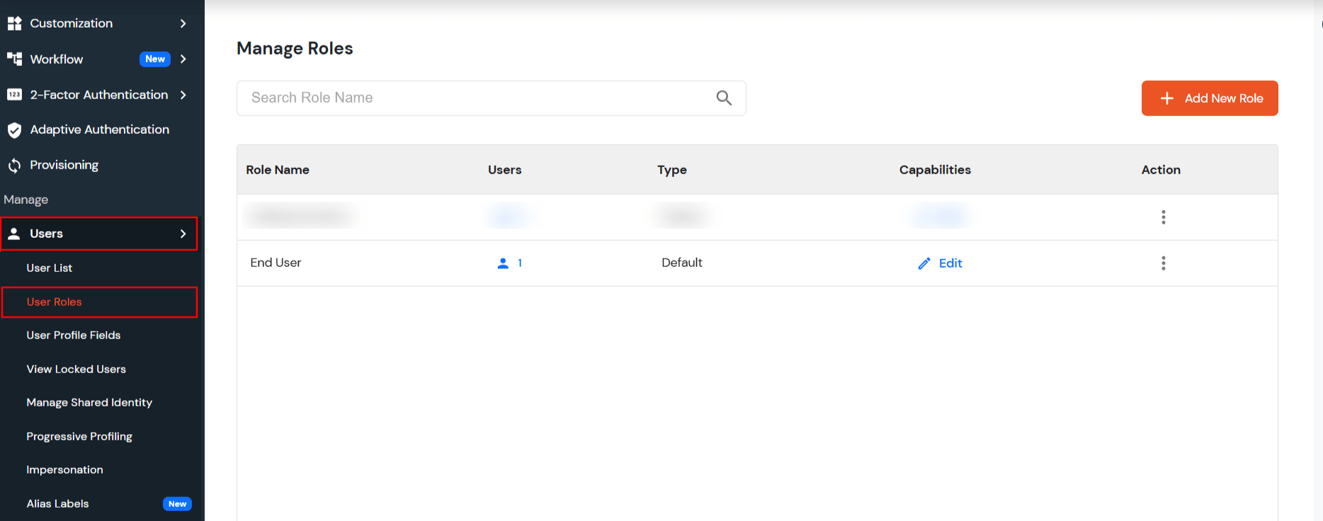 miniOrange Identity Platform Admin Handbook: User Roles