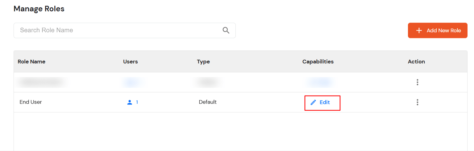 miniOrange Identity Platform Admin Handbook: Edit Capabilities