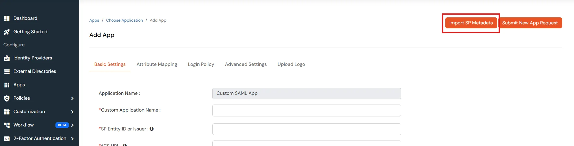 Setup JD Edwards via miniOrange access gateway