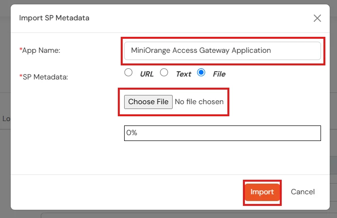 Setup JD Edwards via miniOrange access gateway