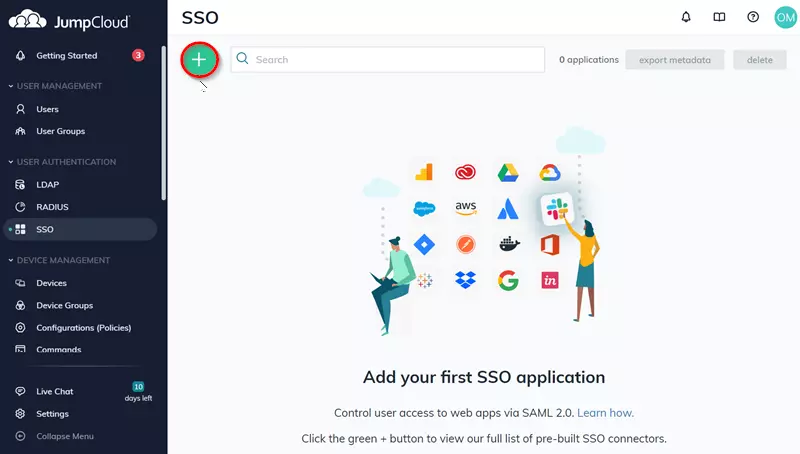 Configure JumpCloud SSO (JumpCloud as IDP)