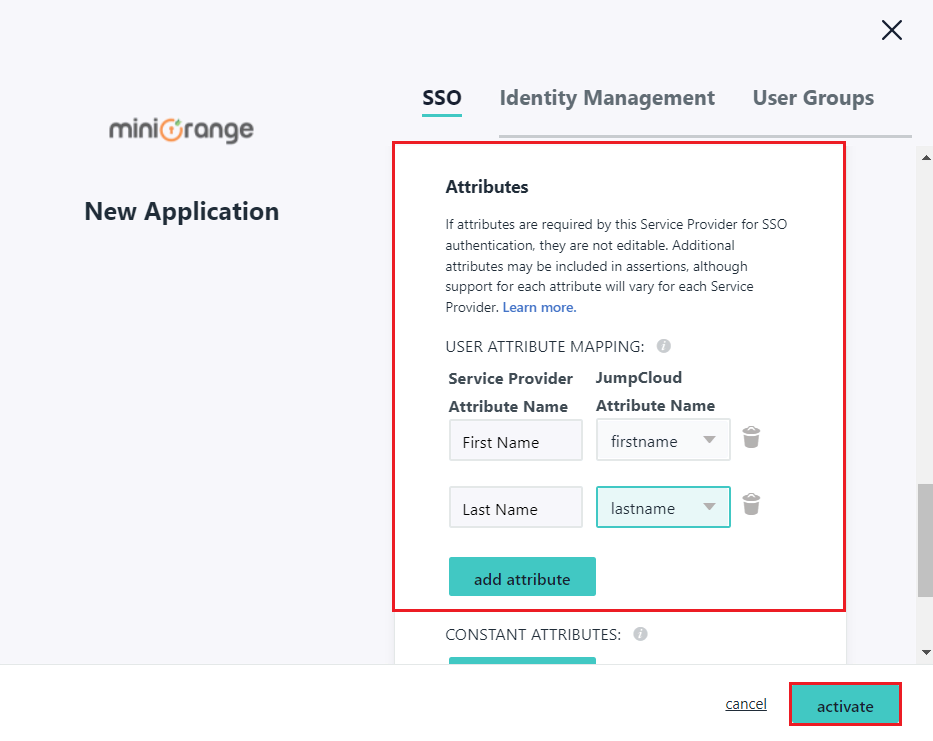 Configure JumpCloud SSO (JumpCloud as IDP)