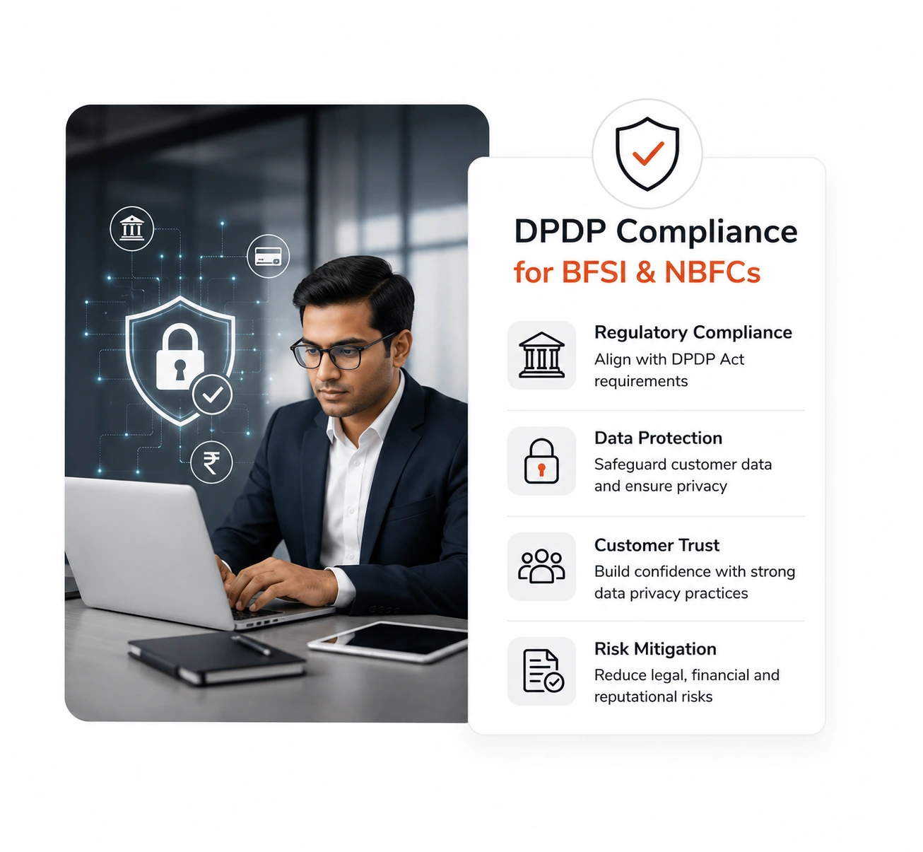 DPDP compliance for BFSI and NBFCs with unified consent management and data privacy platform