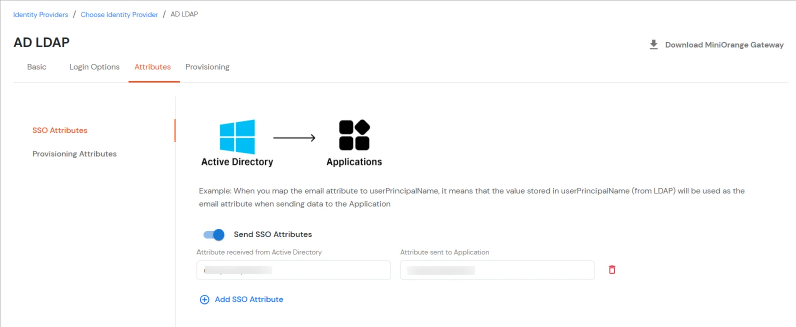 miniorange ldap sync configure AD/LDAP gateway user store in cloud