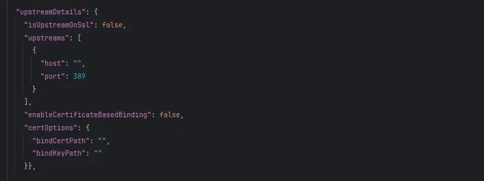 miniOrange LDAP Proxy : Upstream Details Configuration