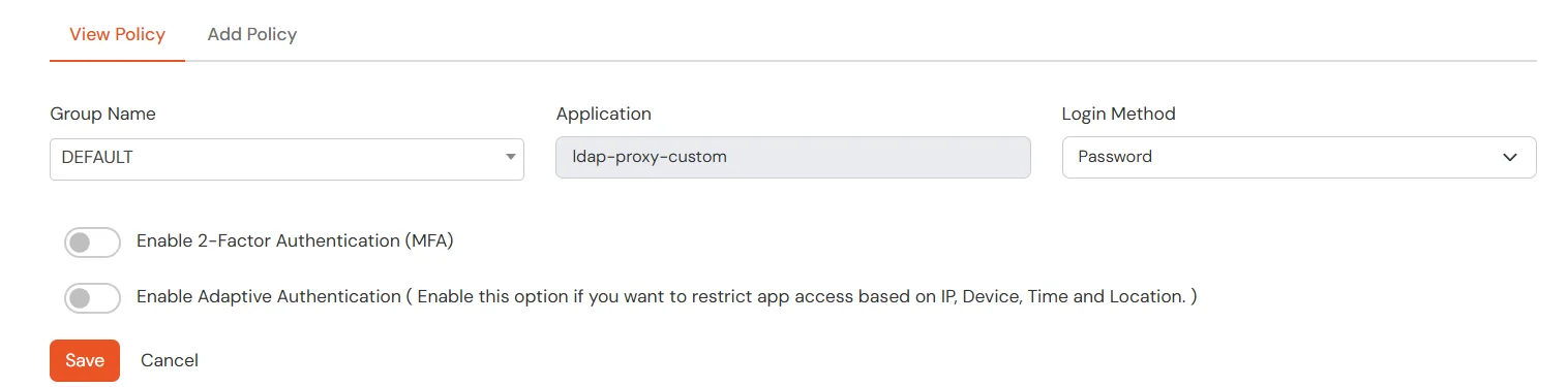 miniOrange LDAP Proxy : Search for application and click Edit