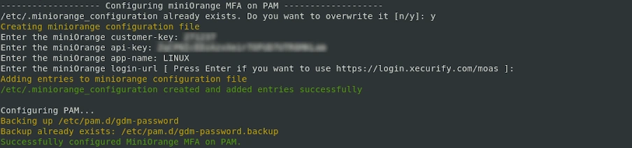Centos 2FA: Terminal Details