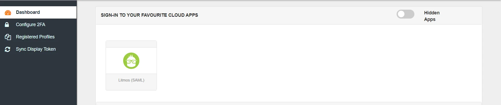 SAP Litmos Single Sign-On (SSO) manage apps