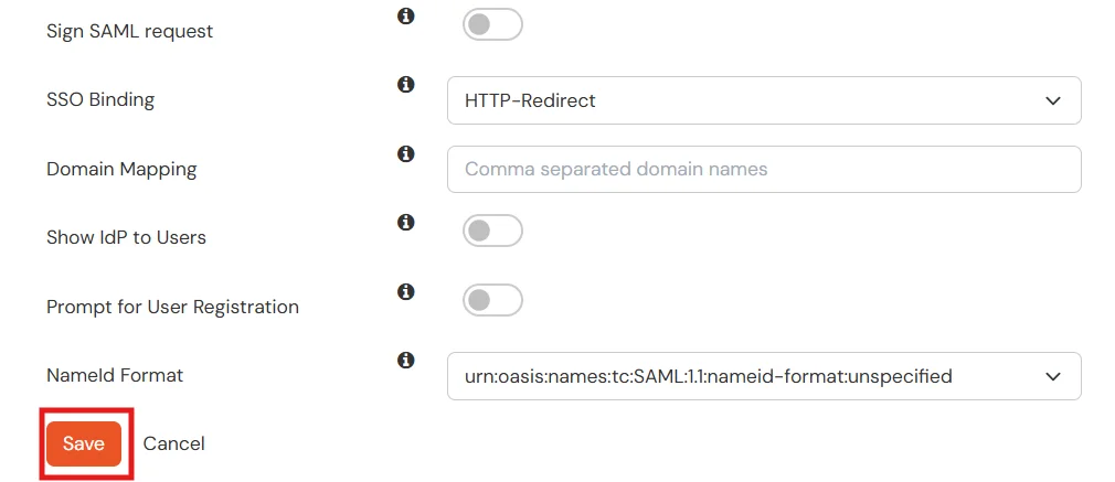 Oracle EBS ADFS SSO: Click Save