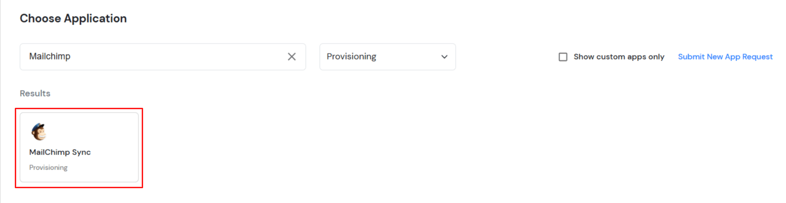 MailChimp Provisioning