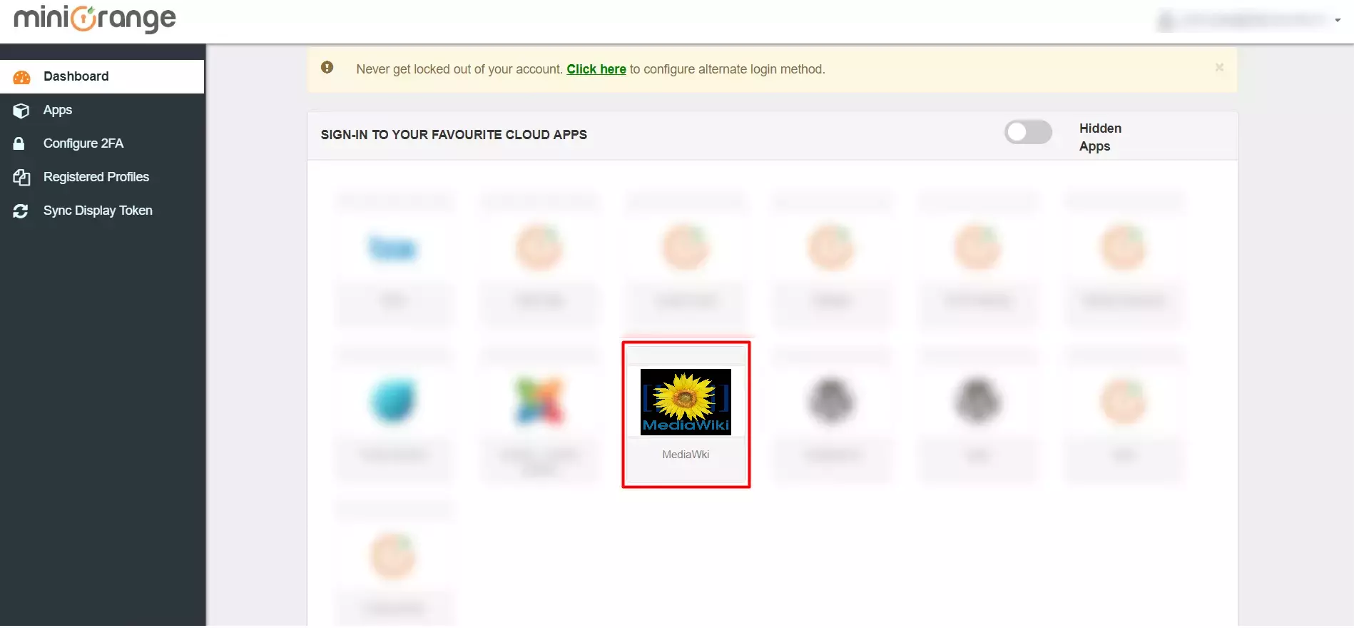 Mediawiki Single Sign-On (SSO) manage apps