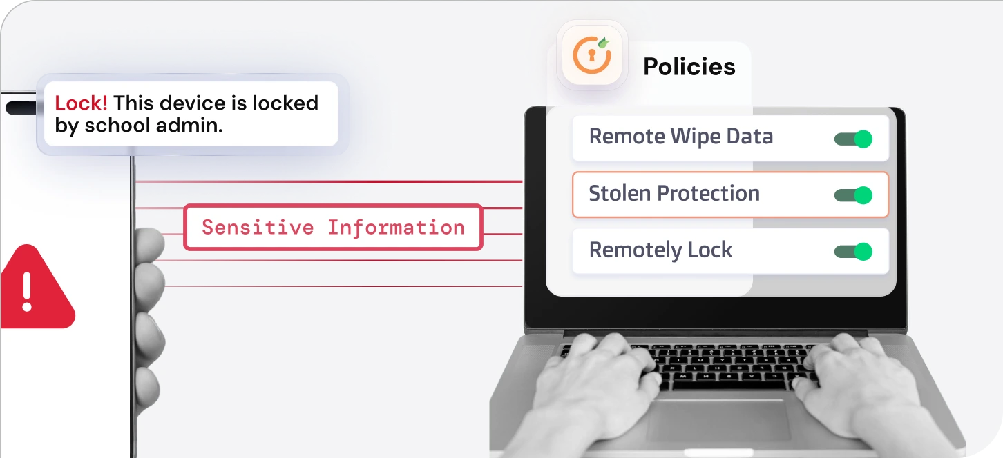 Lost device protection - Locate and secure missing school tablets
