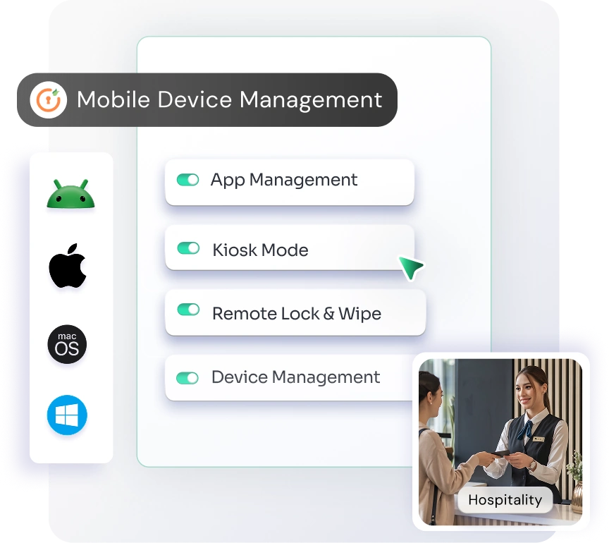 mobile device management in hospitality