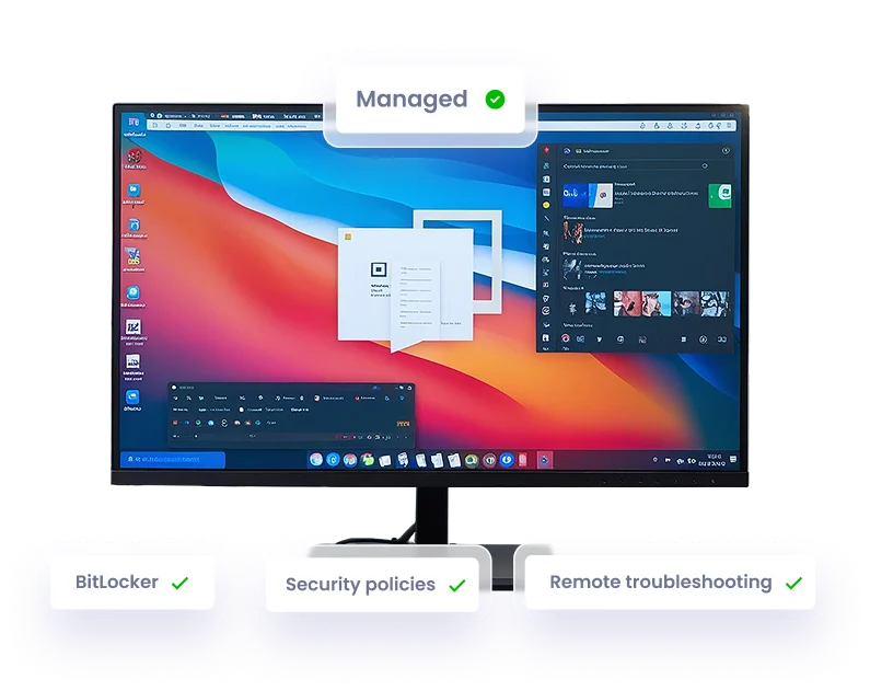 modern Windows device managed with kiosk mode