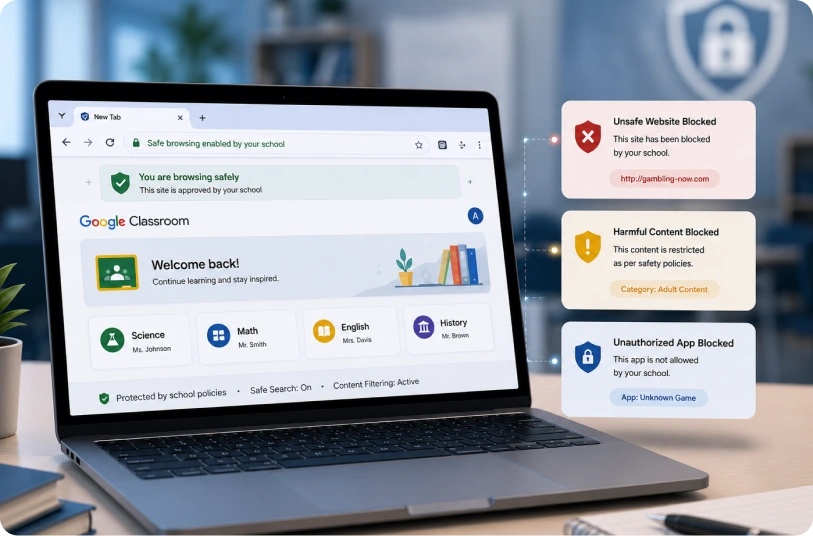 Mobile device management for education