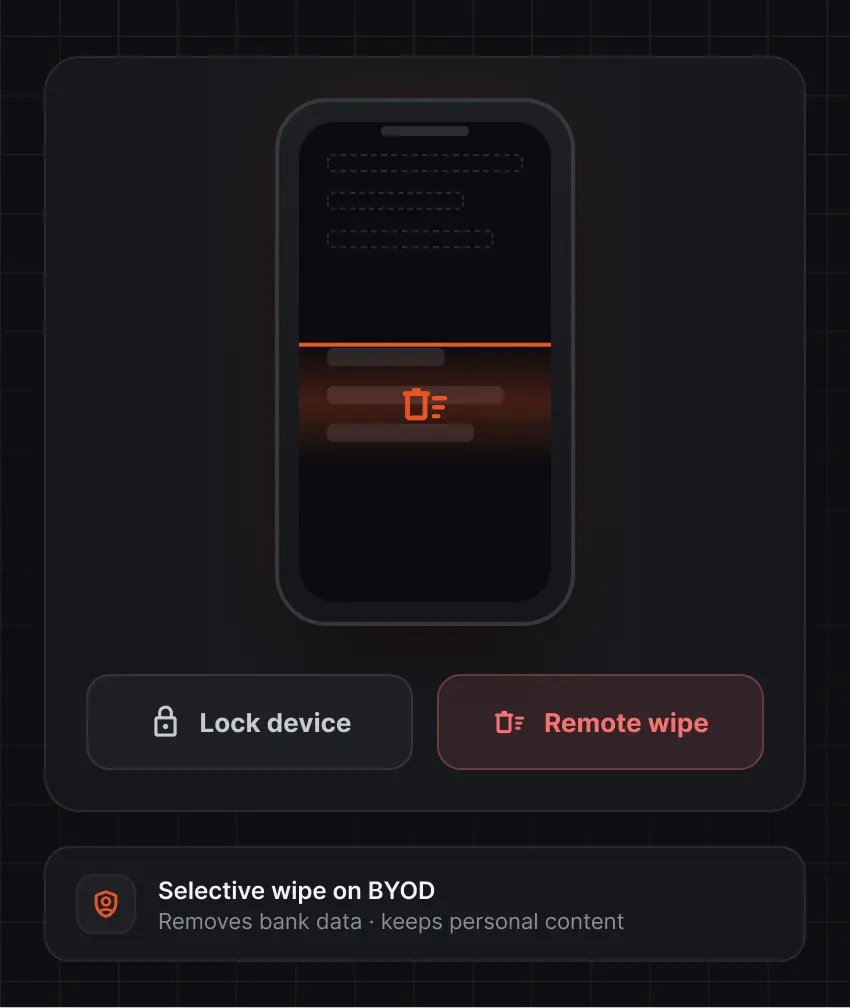 Remote Wipe and Lock