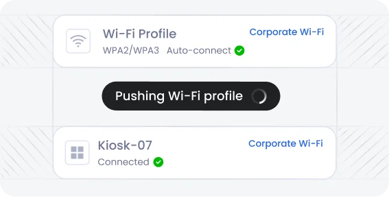 Wi-Fi configuration for Windows kiosk