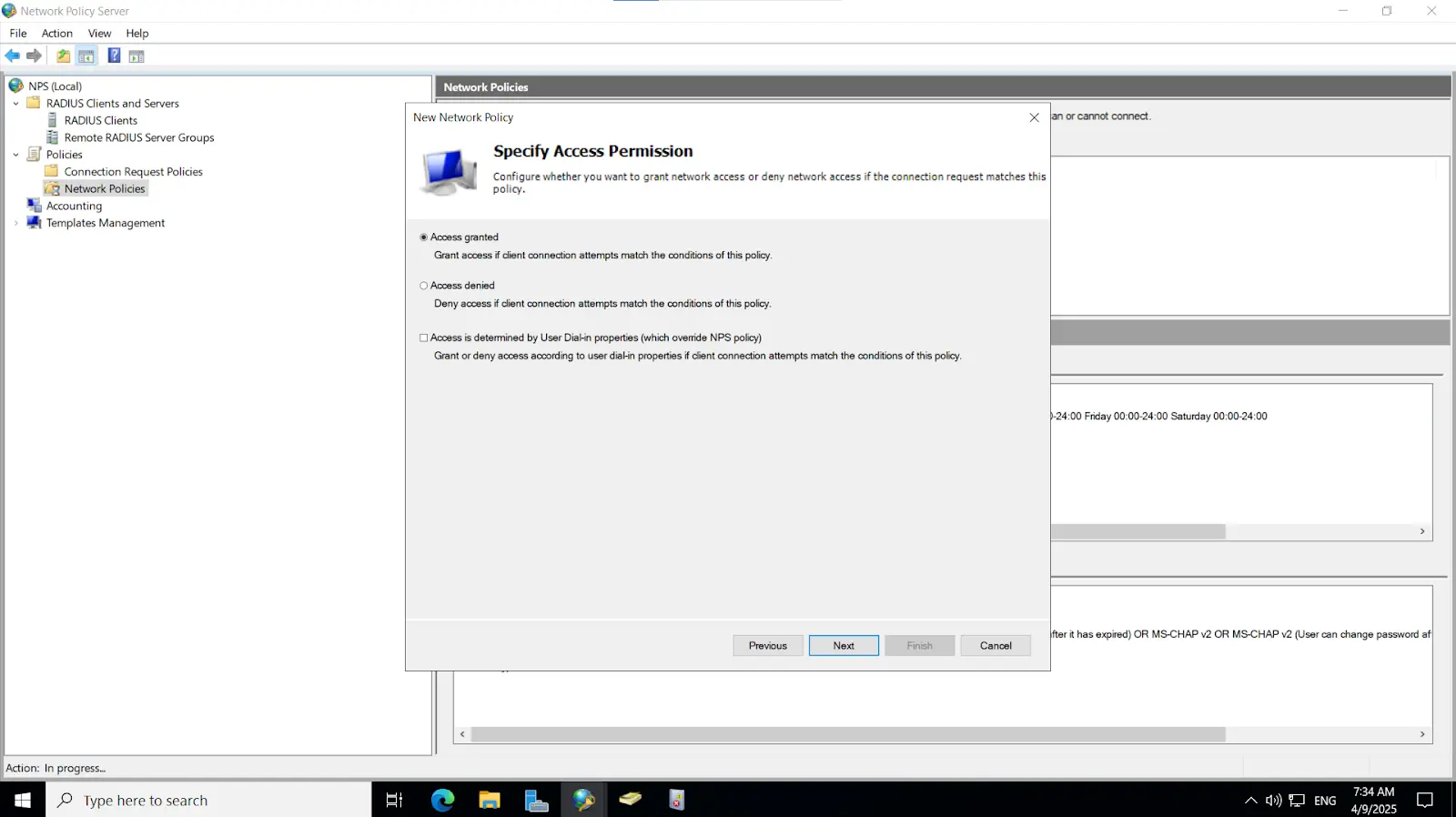 Microsoft Push Notification: Grant Access