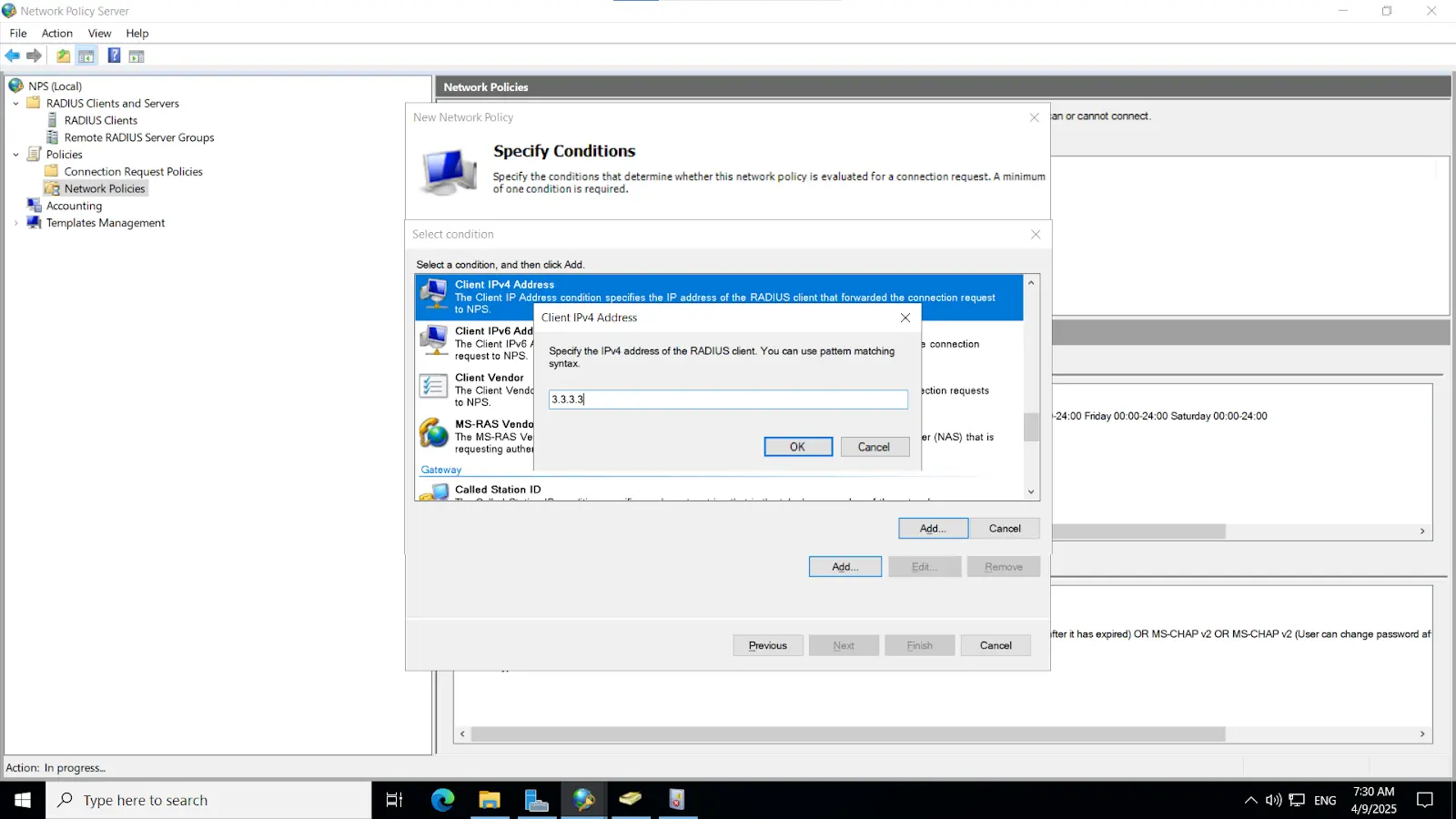 Microsoft Push Notification: Provide the IP address of the miniOrange IDP