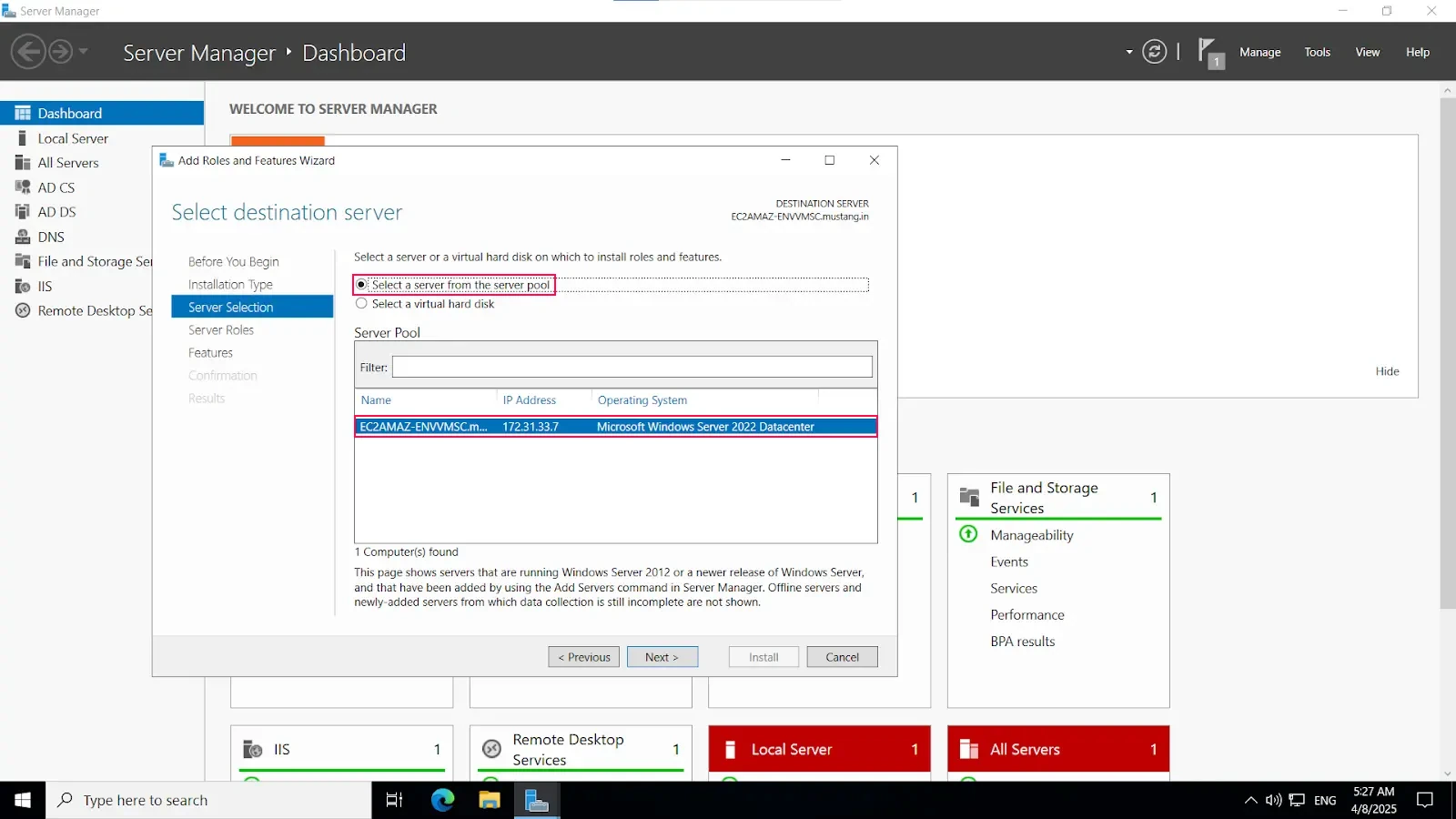 Microsoft Push Notification: Server Selection