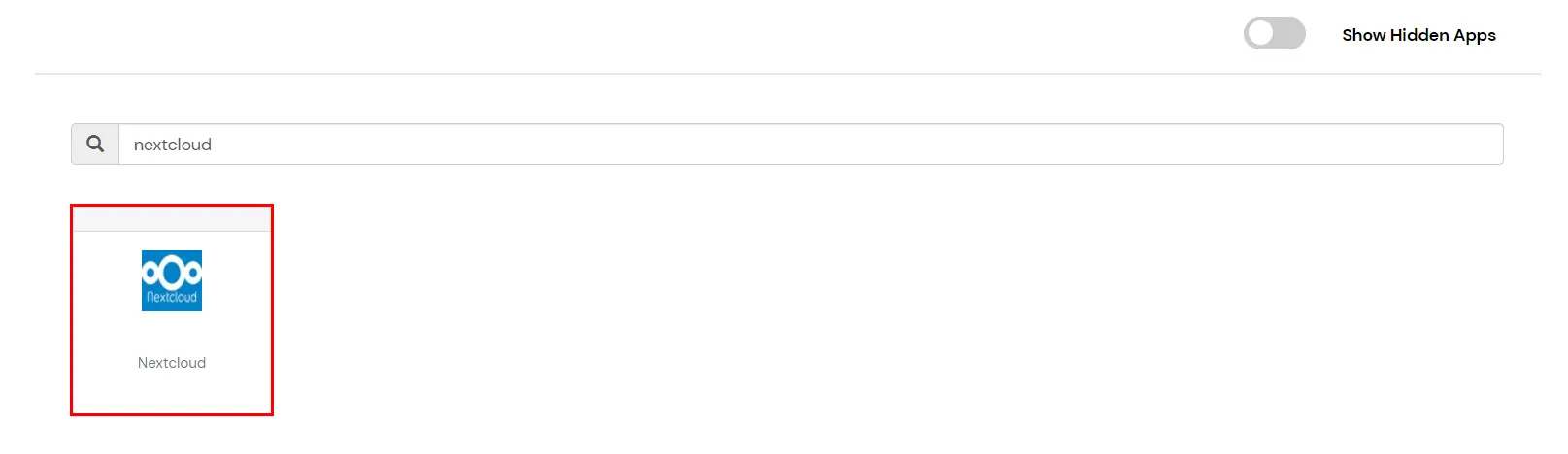Nextcloud Single Sign-On (SSO) manage apps