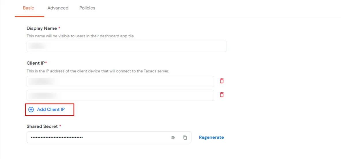 2FA Two-Factor radauthentication for Nokia  : Select your TACACS Client