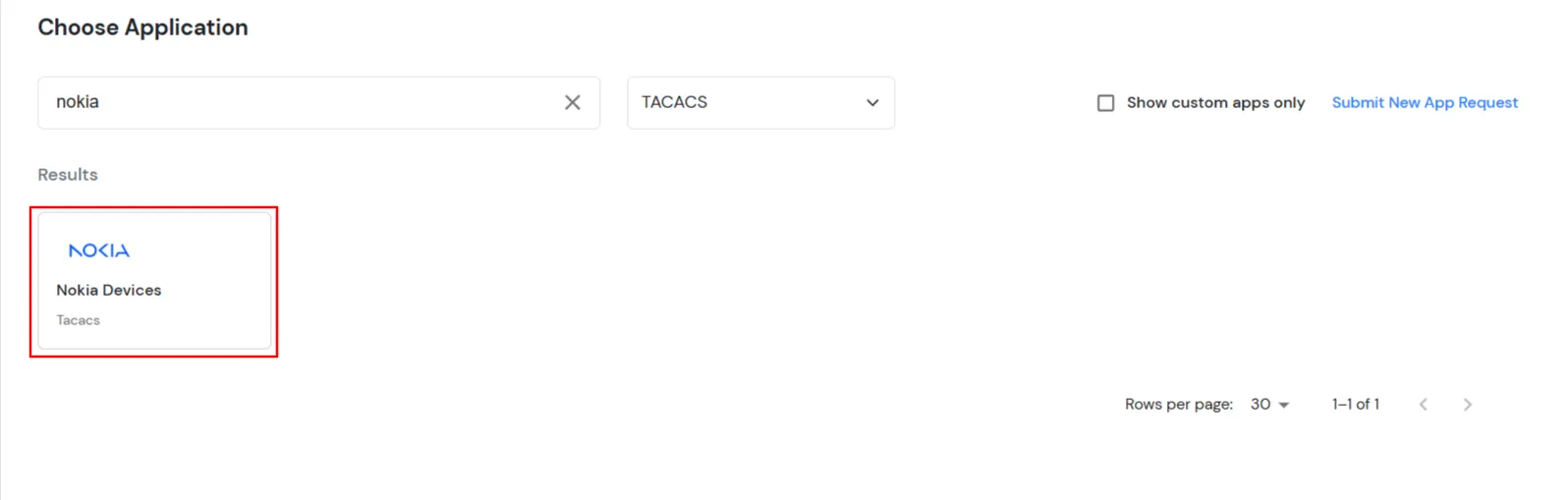 2FA Two-Factor radauthentication for Nokia  : Select your TACACS Client