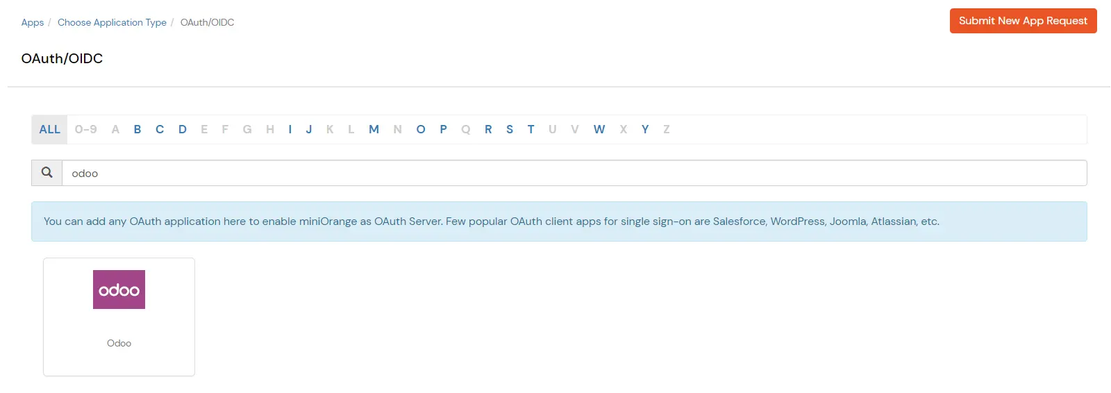 Single Sign-On (SSO) for Odoo: Search application