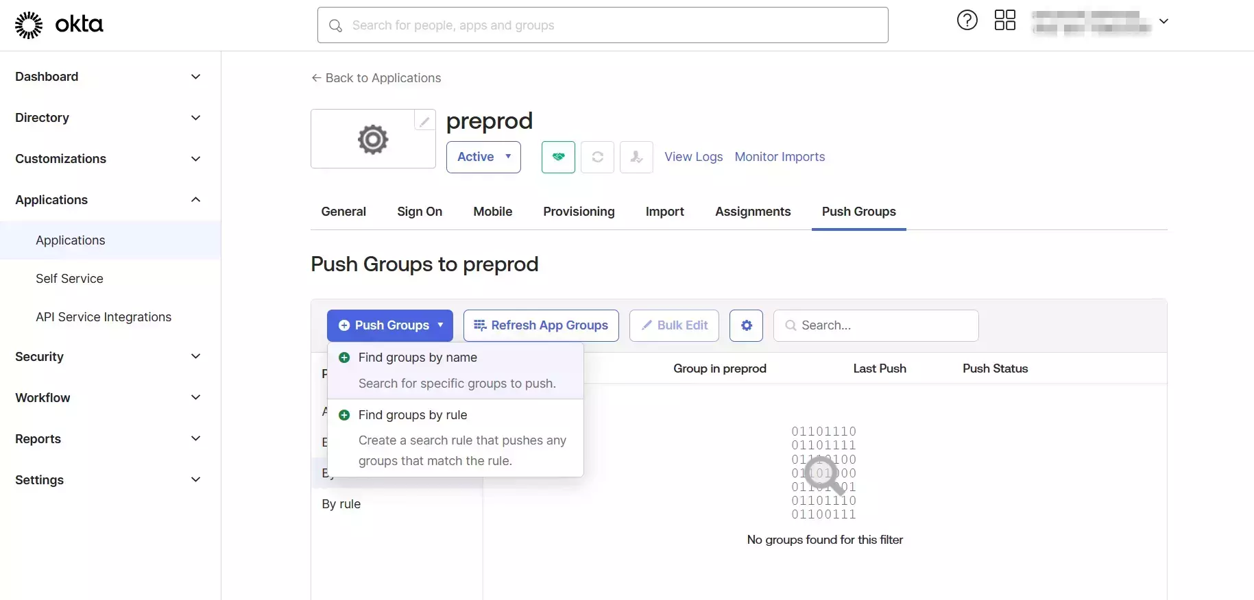Provisioning with Okta