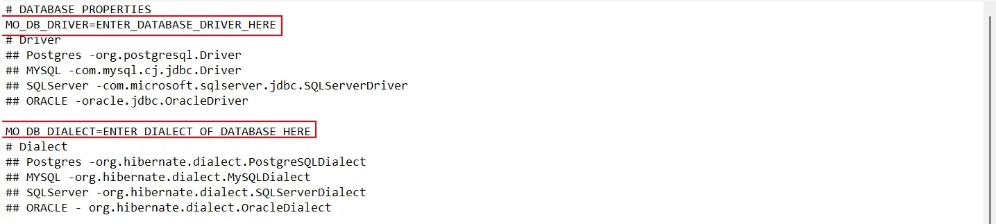 Update application Properties values