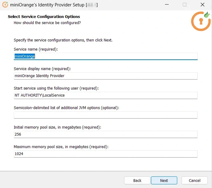 On-Premise IDP Server Windows Service