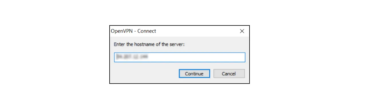OpenVPN Multi-Factor authentication (MFA/2FA): Enter host name of server