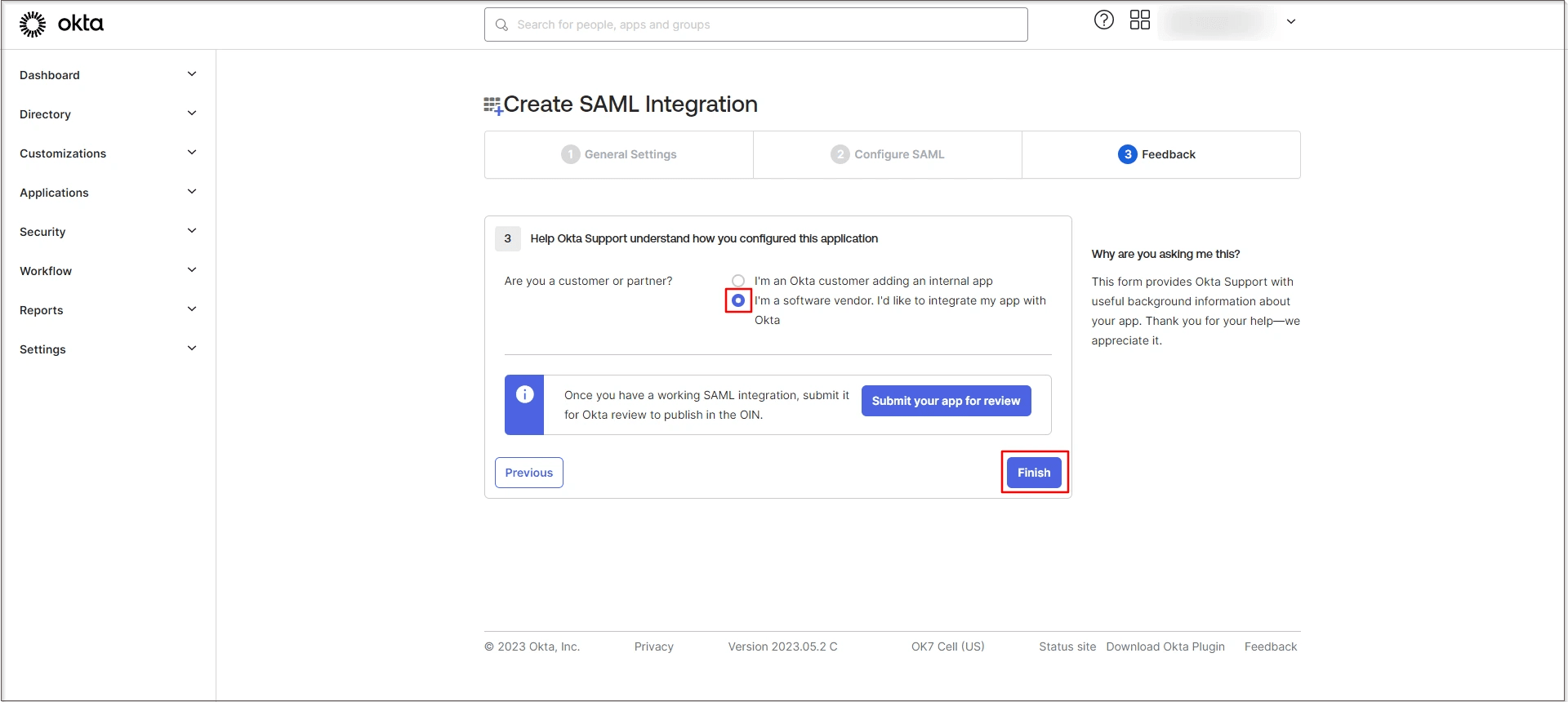 Oracle EBS SSO Okta: Group Attributes settings for Single Sign-on