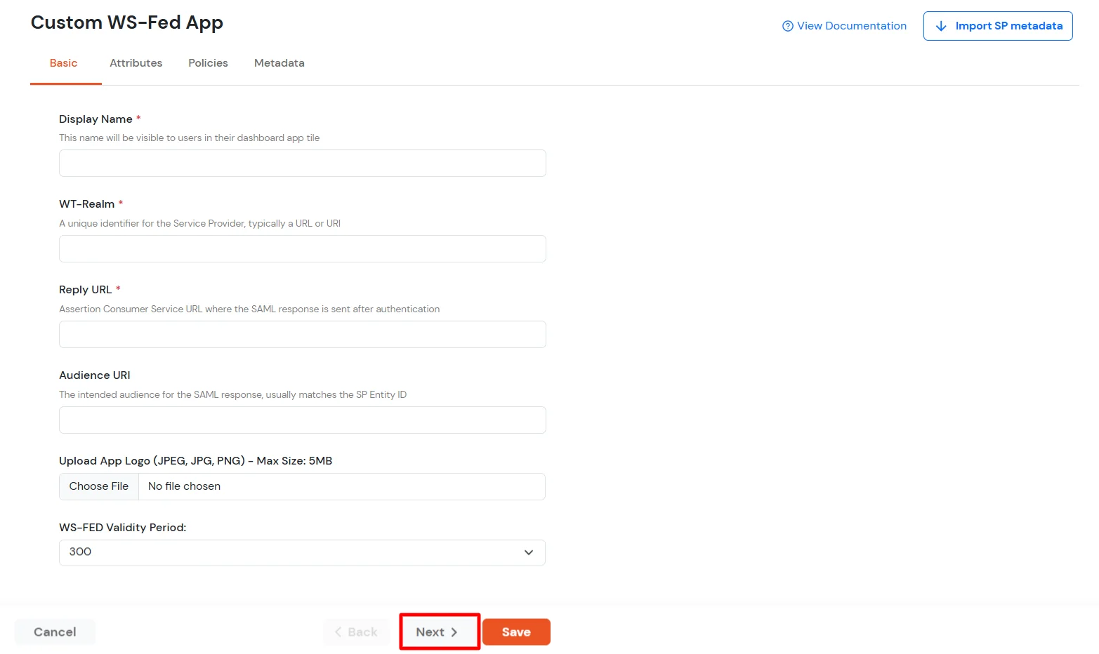 Outlook Web Access OWA Single Sign-On (SSO) basic settings