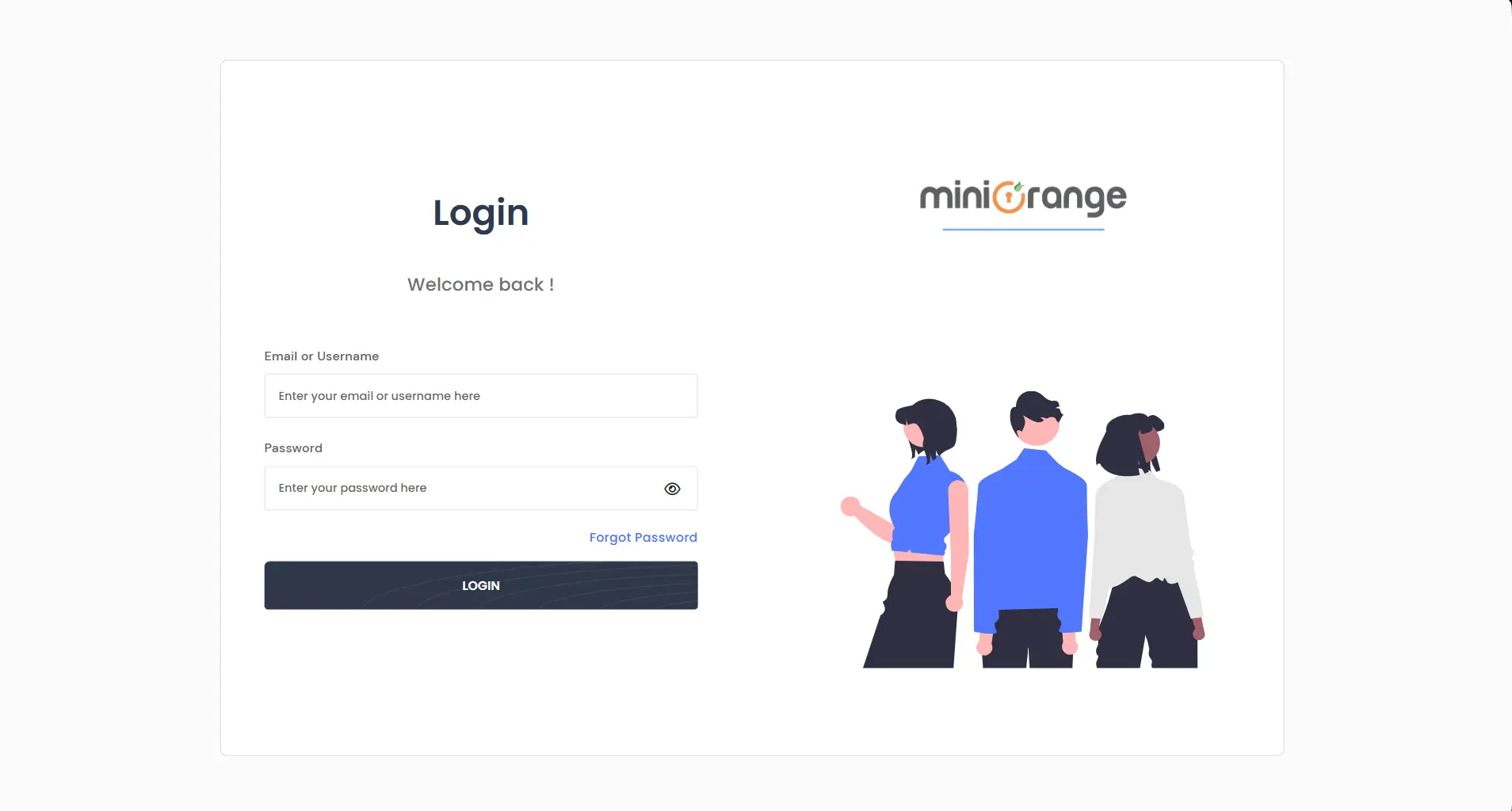 PAM admin handbook: local user login screen