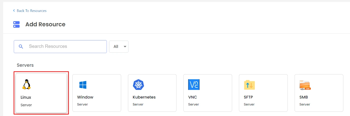 PAM Select Linux Server